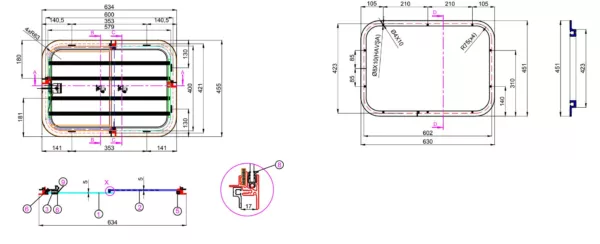 plan ventana corredera con reja
